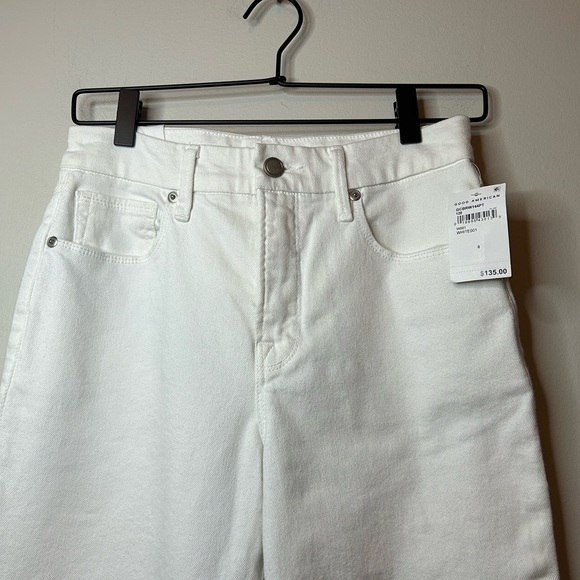 Good American Women’s Good Classic Bootcut Jeans White High Rise NWT 6/28 - Picture 6 of 13